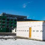 building continues in winter