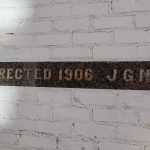 Re-set of the original Capstone at the entry to the Wire